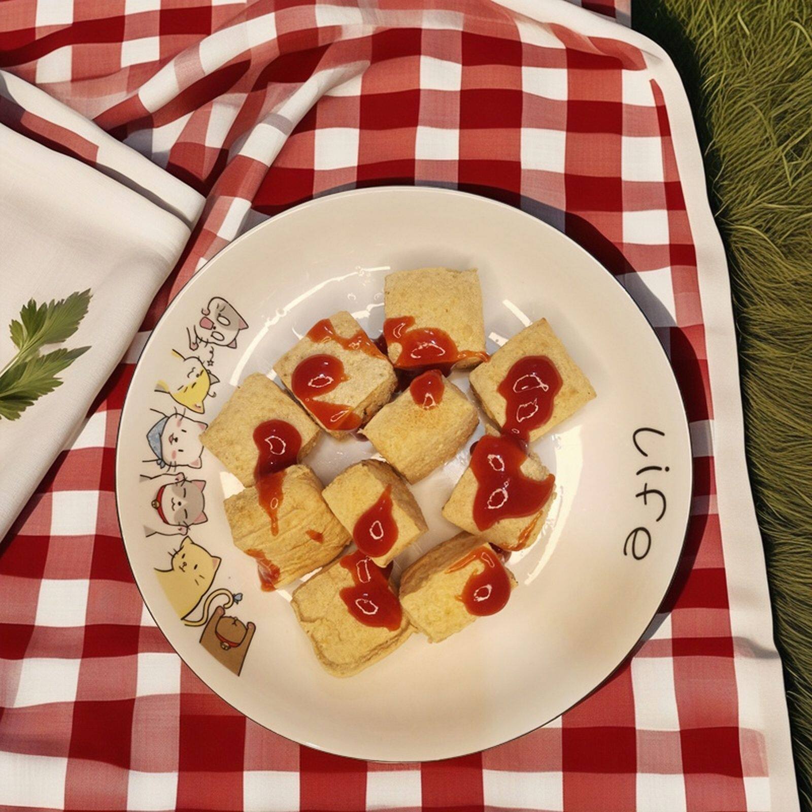 臭豆腐生胚白色油炸盒装零食小吃商用批发