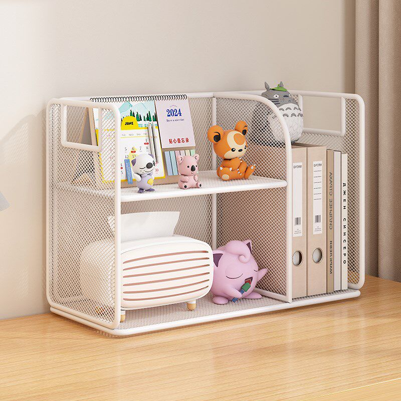 桌面置物架书架家用o桌上分层架书桌办公桌多层收纳神器台面架子