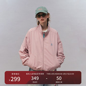 瞬时山野Monterest复古撞色立领防泼水简约外套美式 宽松拉链夹克