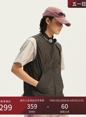 瞬时山野Monterest户外轻量C6防泼水UPF50+防晒透气徒步立领马甲