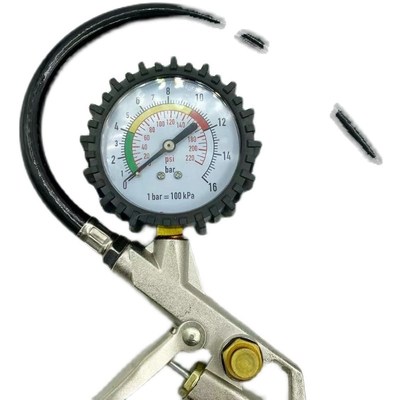 气压表胎压表带充气汽车轮胎压力表数显I货车胎压监测高精度打气