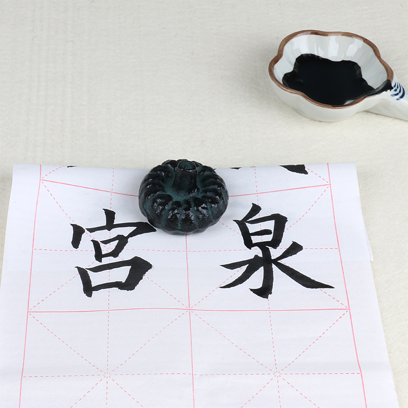 四川夹江毛边纸米字格8cm16格湖x南专用初学者毛笔书法专用长条型