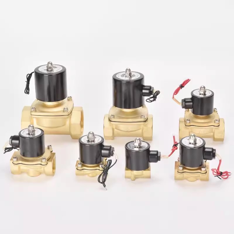 水管常闭2w电磁6分1寸2w-160-15电子控制阀220v水阀4X分开关阀24v