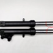 减震前电摩阳光前叉适配GY50避震器 前叉减震器电动车助力车直筒