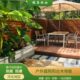 防腐木公园菠萝格户外安装 庭院露台木地板户外碳化木平台芬兰实木