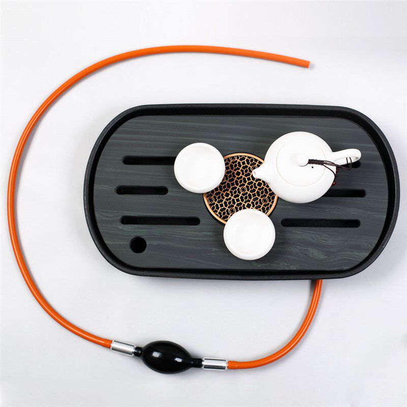 茶盘排水管带吸i水球茶具配件茶台下水管茶桌出水管硅胶软管电木