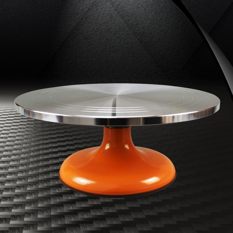 蛋糕裱花转台商用家用专业烘焙铝合金生日抹O面转盘裱花台套装小