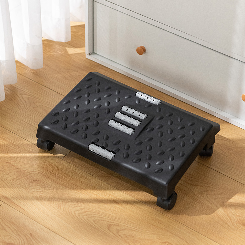 办公室脚踏板防翘二郎腿神器带滑轮E子垫脚凳脚踩脚蹬踏脚托搁脚