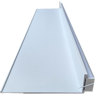 铝合金置物架内置发光LED带灯层板挂H墙上金属置物板简约白色书架