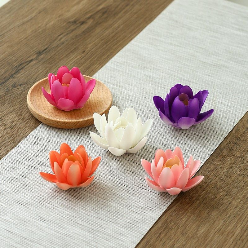 莲花香插 线香香座陶瓷禅意香炉家居摆I件檀香沉香炉家用熏香底座,家居饰品,香薰炉,淘宝优惠券,粉丝福利购,淘宝优惠卷