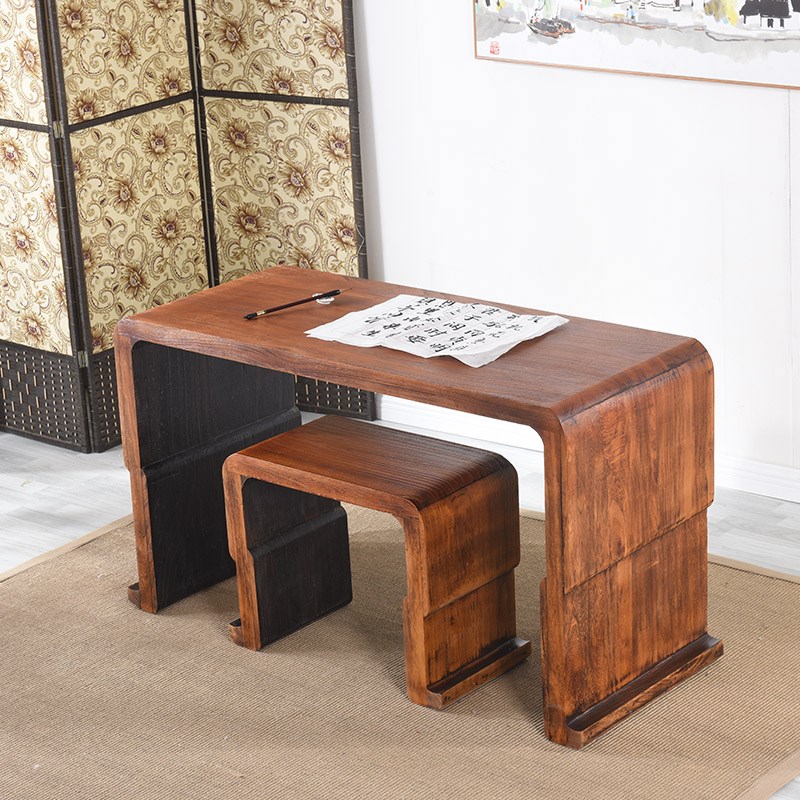 专业演奏高级古琴桌凳大鹏款珍稀老D桐木整装一体琴桌书法桌茶艺