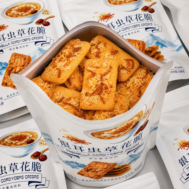 日期新鲜焦香薄脆即食饼干