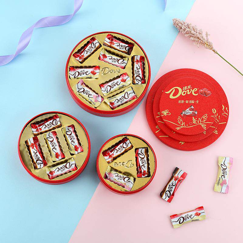 马口铁喜糖盒子6/10/16德芙小排块德芙心语巧克力礼盒喜糖盒