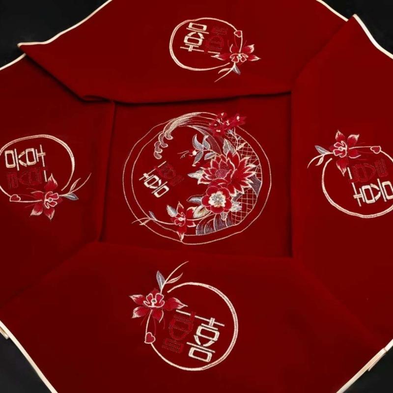 新娘红盖头新款婚庆婚礼包布高端绣花结婚用品秀禾中国风中式包袱