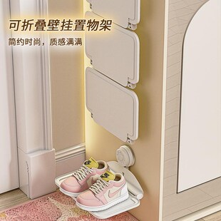 儿童折叠鞋架宝宝鞋子收纳神器门后简易省空间可折叠壁挂吸盘鞋盒