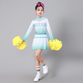 拉舞蹈拉短裙儿童表演服健会竞技操女啦啦操少校园美体比赛运动队
