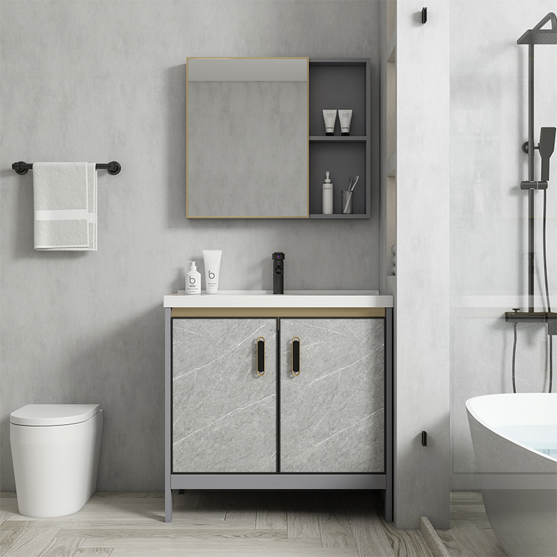 落地式洗手盆柜小户型阳台卫生间洗脸盆陶瓷洗漱台池家用