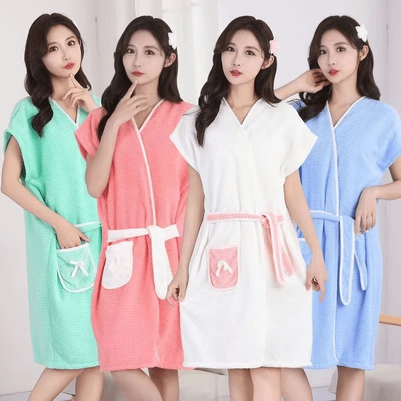 女士可穿式浴巾夏季薄款洗澡可裹浴袍夏天吸水速干202新款大人