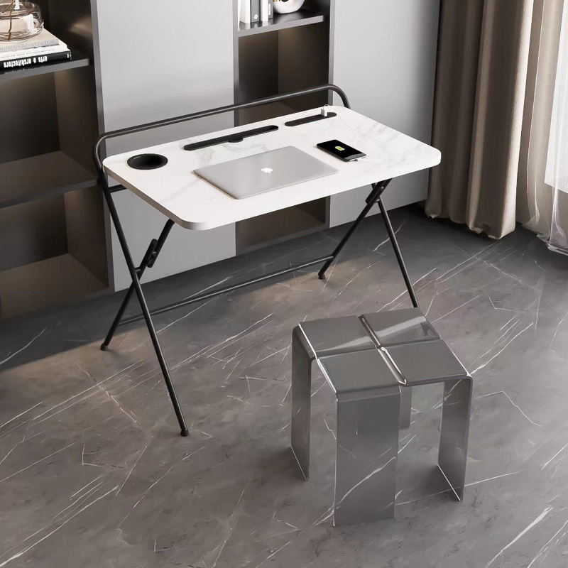 书桌折叠桌家用办公桌升降实木床边桌学生可折叠学习桌电脑桌