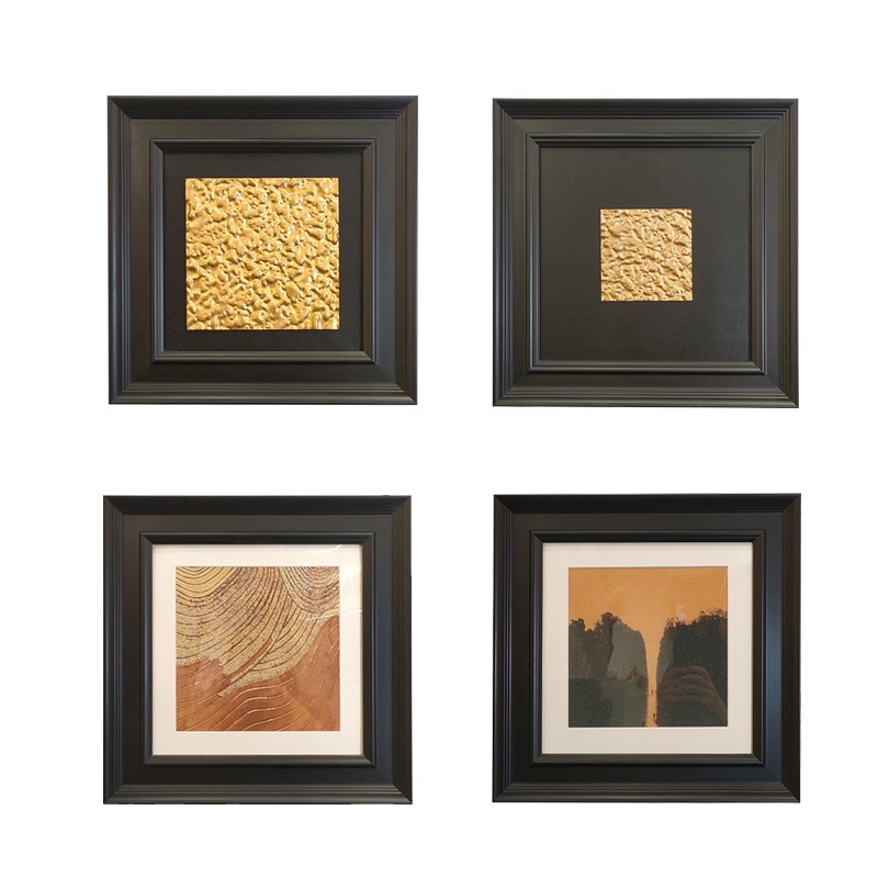 简约现代小装饰画样板房书柜挂画样板房书房书桌书柜摆设