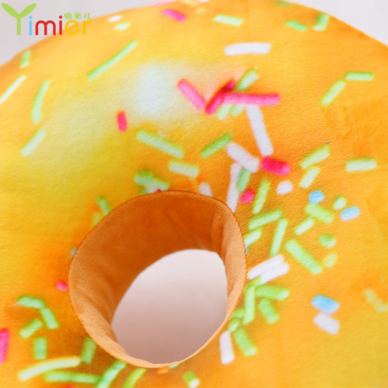 仿真零食甜甜圈坐垫巧克力食物靠垫靠背面包抱枕毛绒靠垫创意