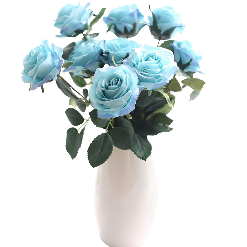 一束朵仿真绢布玫瑰家居客厅婚庆装饰品柜台假摆饰,家居饰品,仿真花/假花,淘宝优惠券,粉丝福利购,淘宝优惠卷