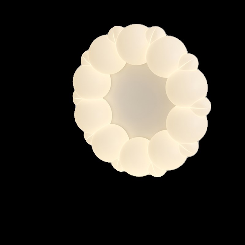 奶油风轻法式吊灯儿童房云朵灯创意温馨浪漫女孩房间全光谱护眼灯