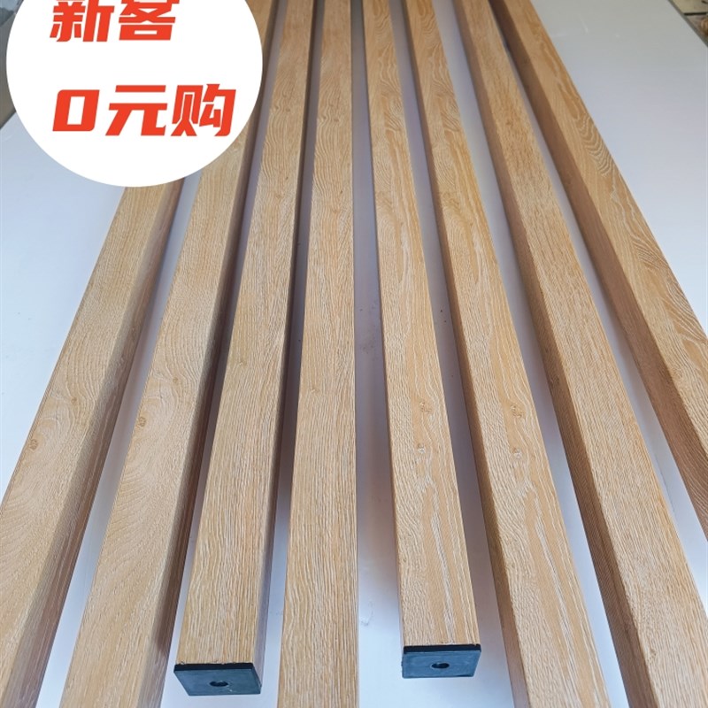 客厅现代隔断立柱玄关实木质感屏风木纹方通柱子免打孔格栅