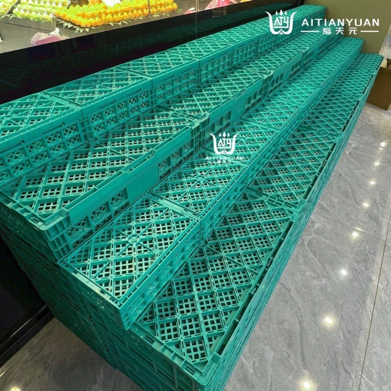 水果店小号折叠筐展示架摆台阶梯假底中岛阶梯陈列台阶风幕柜小筐