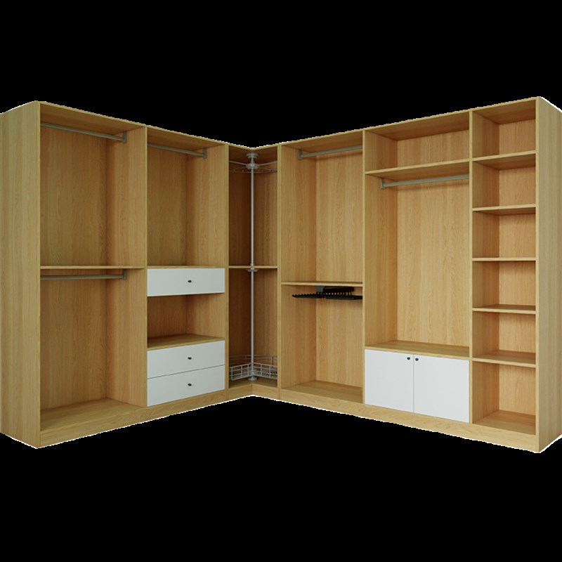 L型转角大9度拐角衣帽间家用卧室转角柜衣橱小户型7字柜