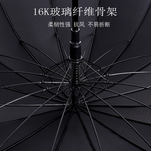 骨加固抗风超大伞木直杆伞男女商务复古自动雨伞长日系