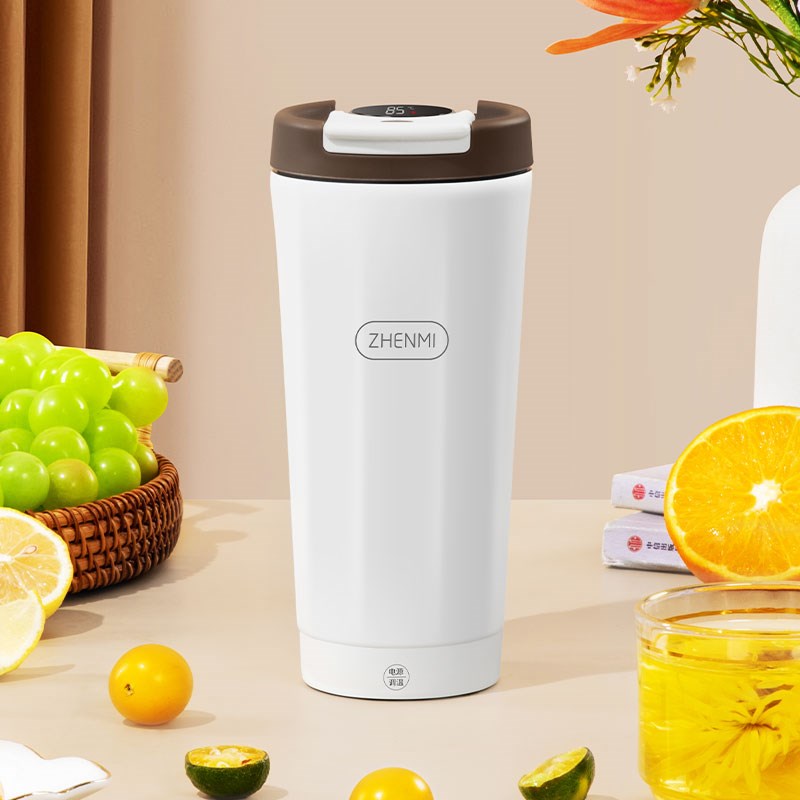 臻米智能电热水杯小型便携式旅行加热办公室电烧水电热加热水杯