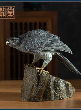 铜老鹰海东青工艺品大展宏图客厅办公室装饰业乔迁礼品