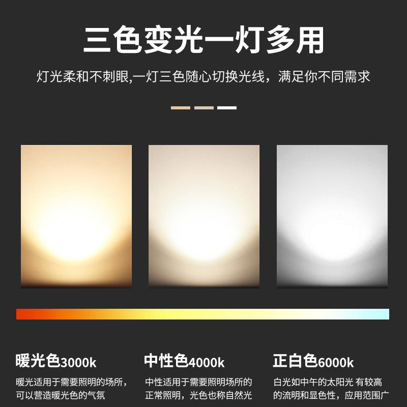 窗帘盒灯带客厅反光灯槽5度斜发光氛围智能条形90直角明装线性灯