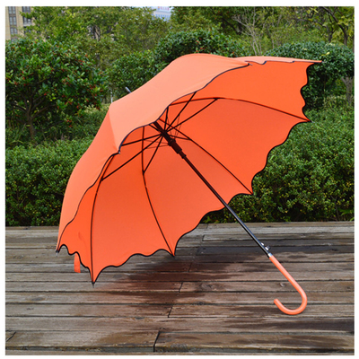 遇水显现睛雨伞小新女学生荷叶边阿波罗公伞半自动长柄伞