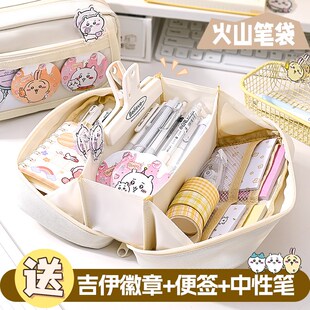 吉笔袋痛包一年级文具盒男生伊幼儿园新款帆布多层男孩笔盒小学生