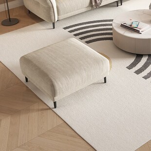 帕沙曼布艺沙发脚踏意式极简客厅卧室方凳方踏休闲单人猫抓布沙发