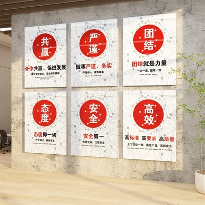 工厂车间墙贴安全生产团队激励志标语挂画办公室墙面装饰企业文化