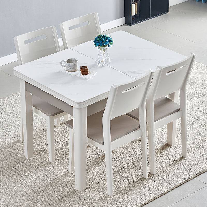 餐桌椅实木岩板家用小户型伸缩现代带电磁炉饭桌子,住宅家具,岩板餐桌,淘宝优惠券,粉丝福利购,淘宝优惠卷