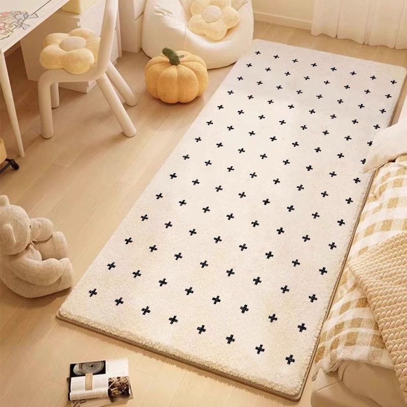 奶油风仿羊绒地垫爱卧室垫房间沙发垫书房客厅地毯垫加厚柔软,居家布艺,床边毯,淘宝优惠券,粉丝福利购,淘宝优惠卷