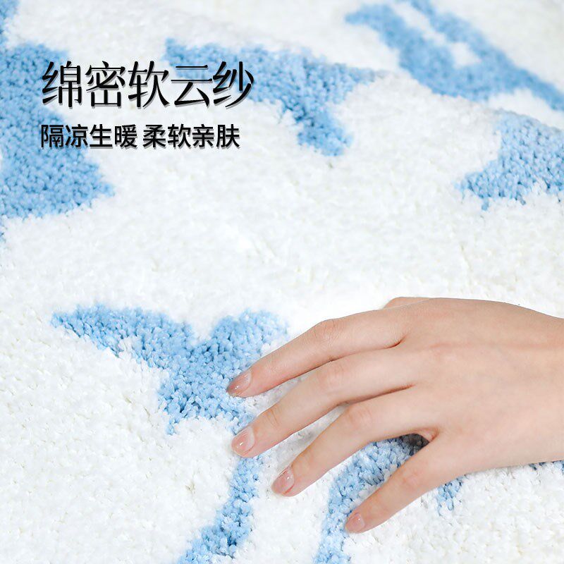 毛绒地垫家用艺术地毯卧室梳妆台床边毯少女房间衣帽间级感耐脏,居家布艺,床边毯,淘宝优惠券,粉丝福利购,淘宝优惠卷