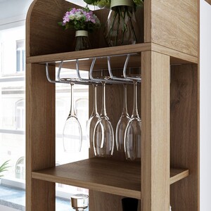 美宅 吧台桌 家用靠墙客厅隔断柜现代酒柜玄关柜伸缩餐边柜