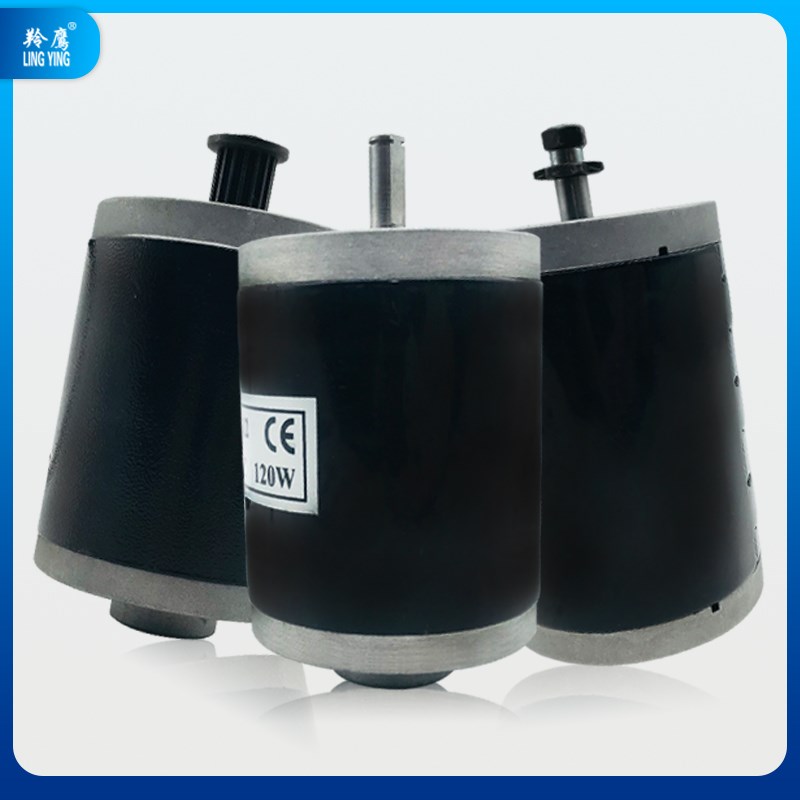 V100W高速电机伏100W电动车电机马达直流小电机2V0W同步带