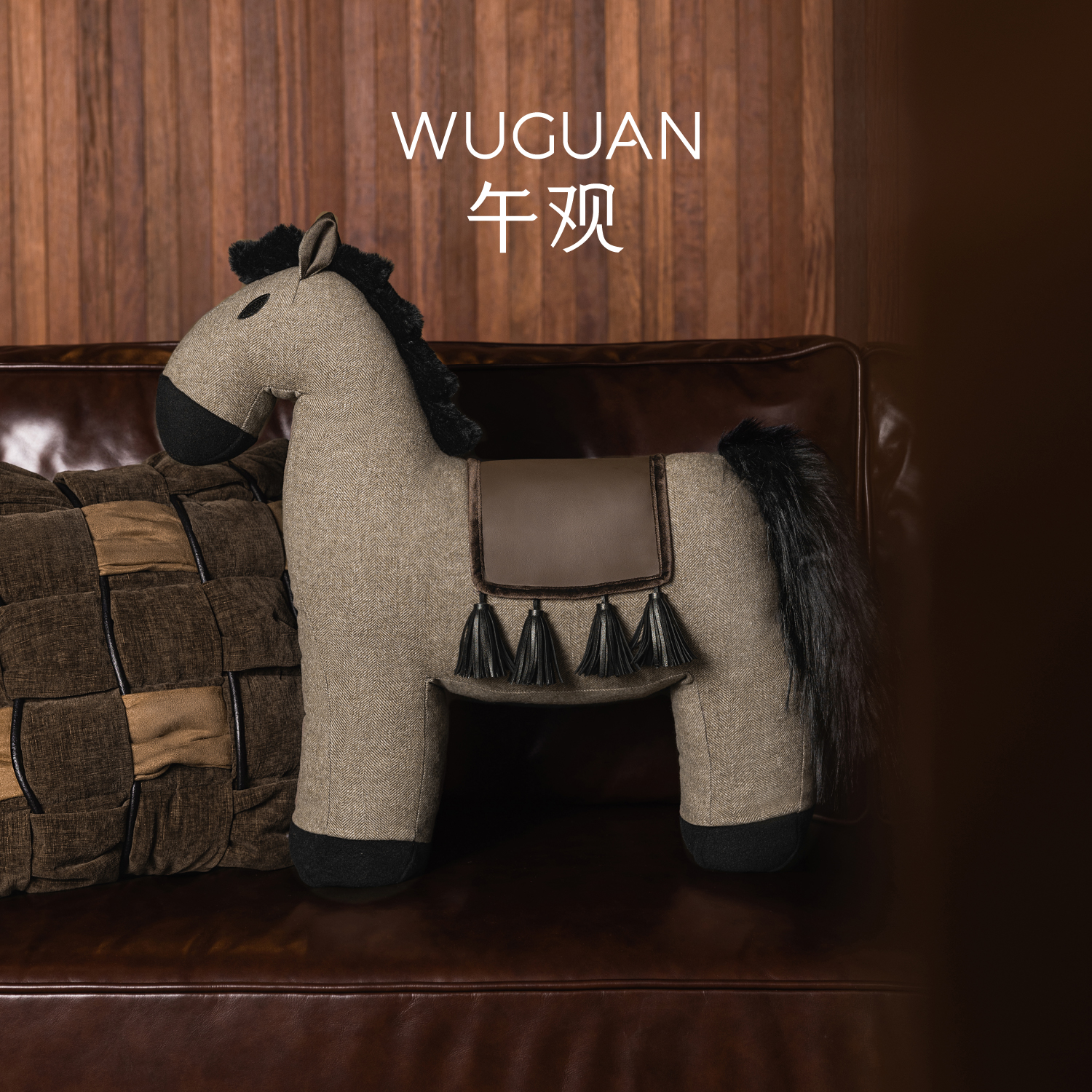 午观木蘭异形抱枕客厅沙发靠垫卧室立体摆件高级羊毛创意玩偶