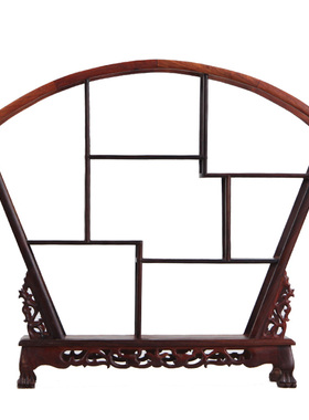 红酸枝博古架实木中式工艺品装饰创意家居饰品客厅办公室