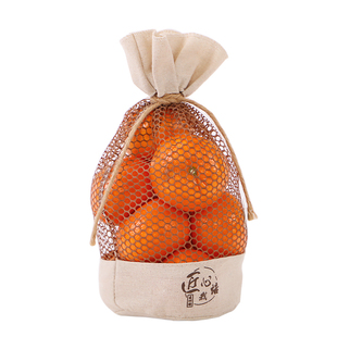 水果网袋麻绳编织麻布网兜柑橘沃柑橙子龙眼网兜复古式匠心陈列品