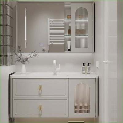 法式橡木烤漆999999浴室柜陶瓷一体盆洗漱台洗脸盆