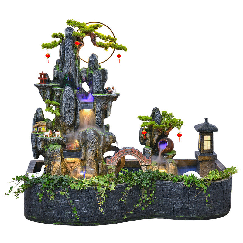 大型假山流水鱼池招财庭院阳台角落水景观装饰循环水喷泉落地,家居饰品,流水摆件,淘宝优惠券,粉丝福利购,淘宝优惠卷