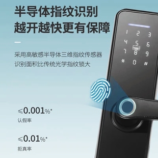 室内指纹锁家用木门密码锁刷卡智能锁电子防盗锁办公室民宿通通锁