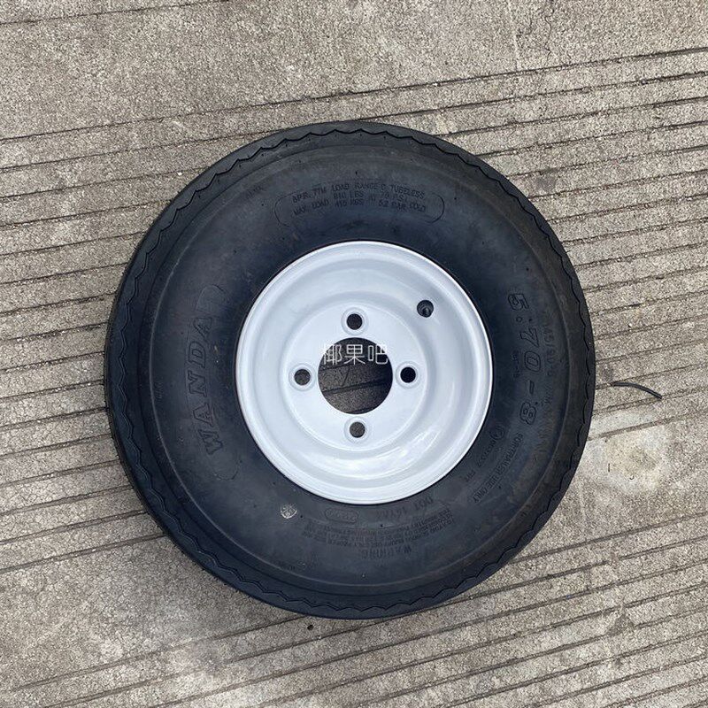 改装卡丁车 障车拖车5.寸公路轮胎轮毂 5.7真空轮胎